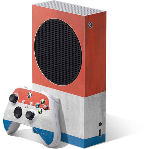 Netherlands Flag Distressed Xbox Series S Skins